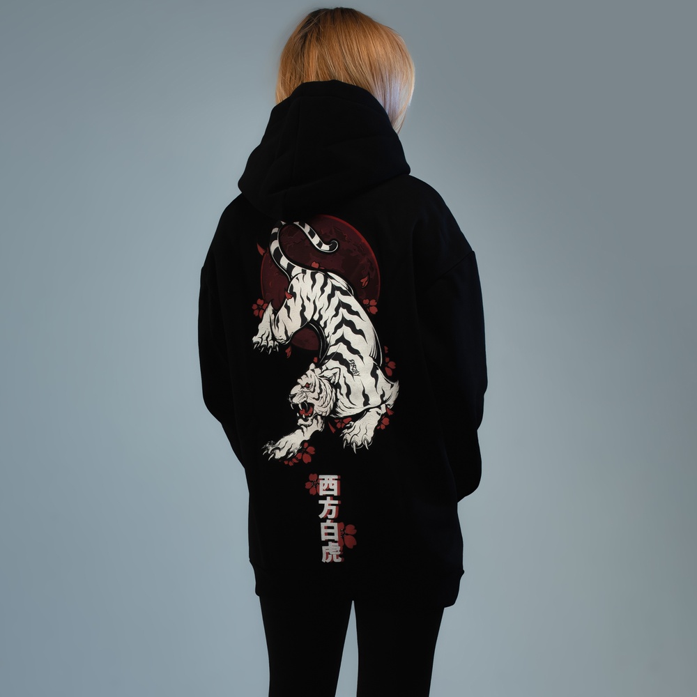 Hoodie "Bai Hu" Oversize