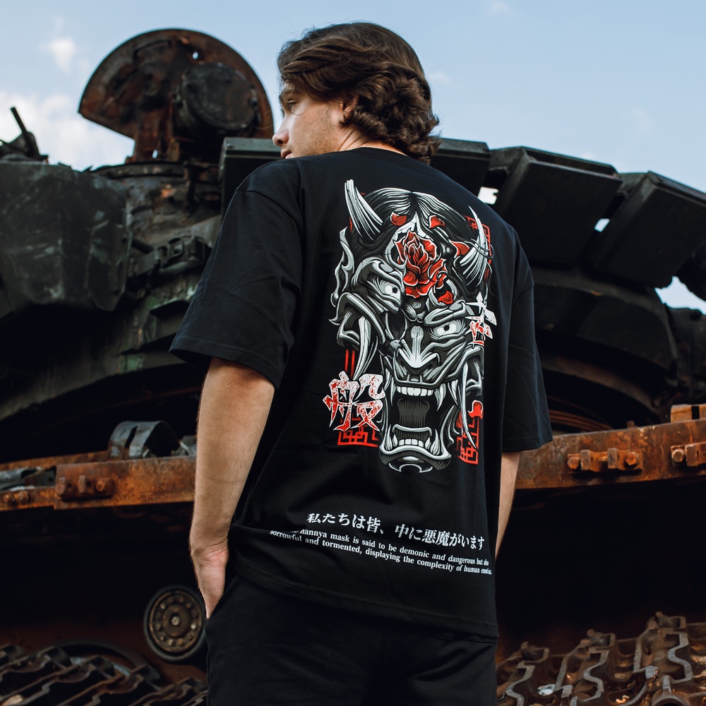 Koszułka "Hannya" Oversize