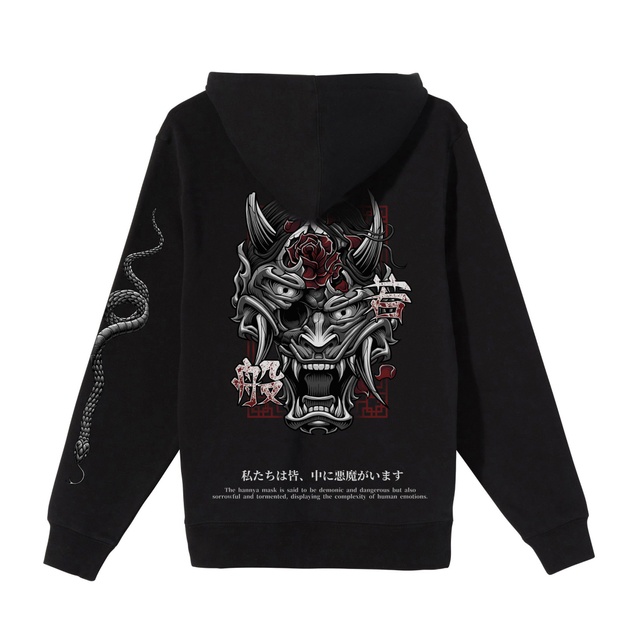 Hoodie "Hannya" Oversize