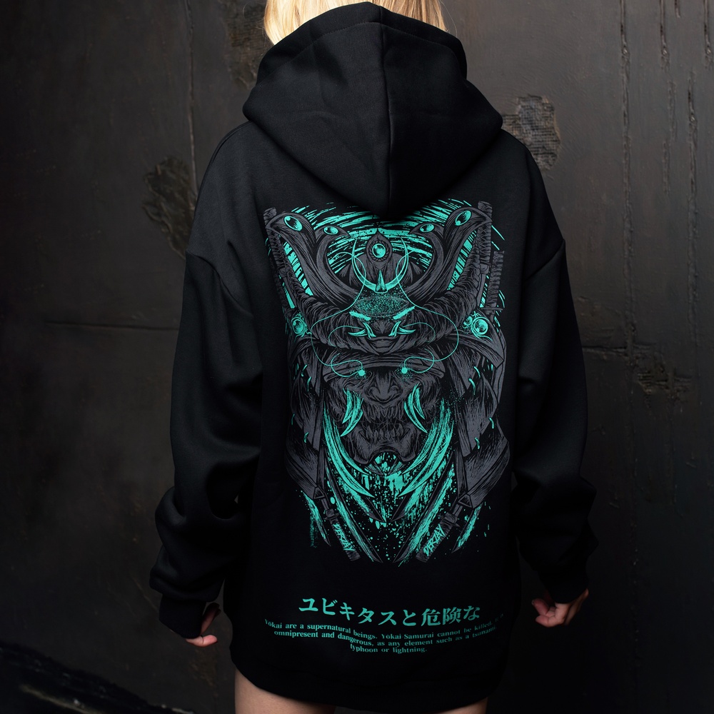 Hoodie "Yokai-Samurai" Oversize